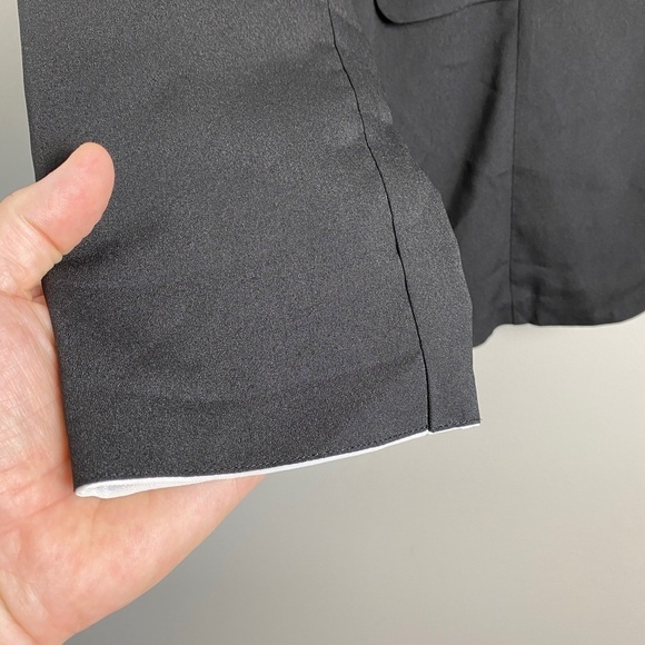 Charlotte Russe Women's Black Long Sleeve Lightweight Single Button Blazer Top L - Picture 3 of 11